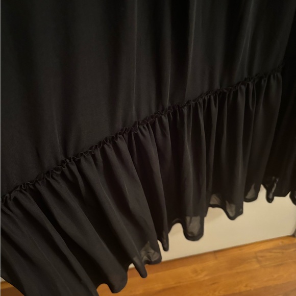 Knox rose black dress with sheer sleeves size large - Picture 5 of 7